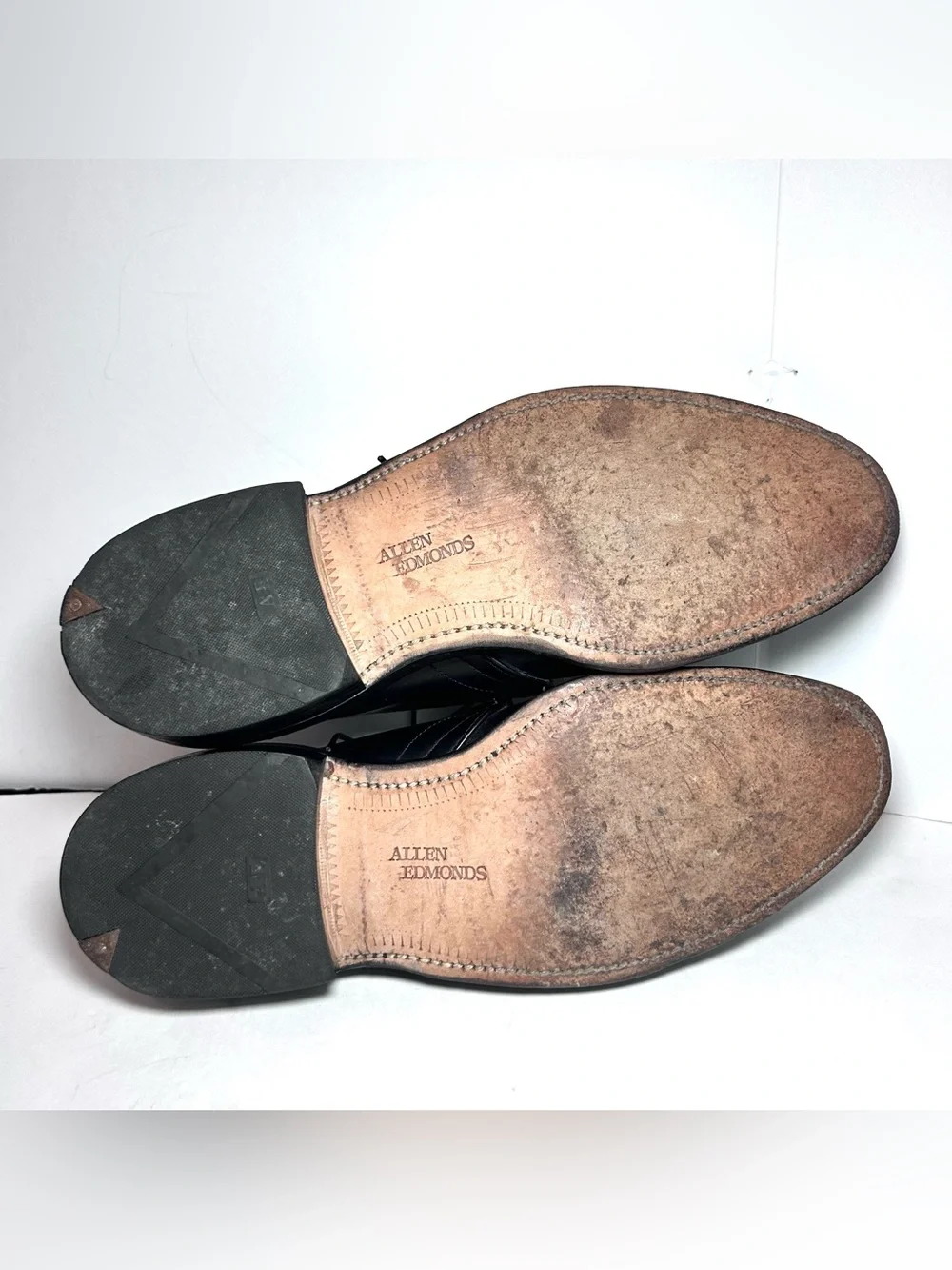 Allan Edmonds Jodox Plain Toe Derby Black Leather Dress Shoes Men’s 7.5 C